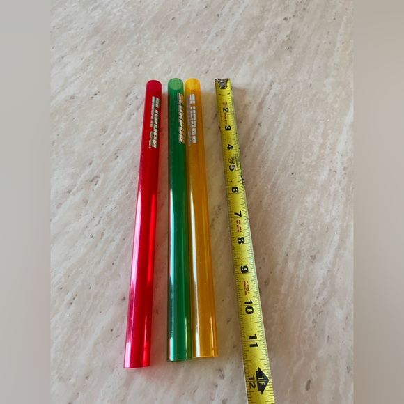7 Eleven RARE Jumbo Slurpee Straw Set of 3 - Picture 3 of 3